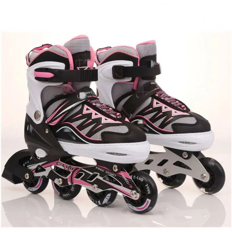 Hot Koop Rollschuhe Patines Nl Linea Lnea 4 Ruedas 4 Wielen Quad Skates Schoenen Patins Knipperende Roller