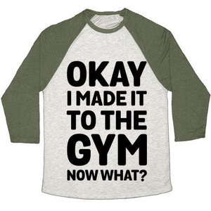 Ok, ho messo fuori IT pezzi per la palestra, ora cosa? Maglietta da baseball unisex Tri-Blend - Product Image 3