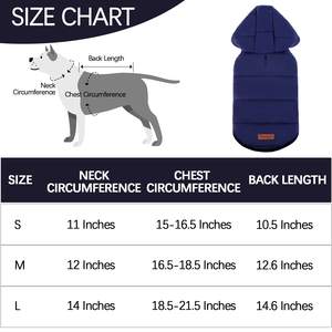 Fleece Lined Warm <b>Dog</b> Jacket Warm <b>Dog</b> <b>Hoodie</b> Puppy Coats with Hooded Cold Weather Pet Apparel Clothes <b>for</b> Puppy - Product Image 4