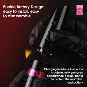 Máquina de Tatuar Inalámbrica Profesional KISS of DRAGON con Motor Potente, Pantalla LED y Doble Batería para Artistas del Arte Corporal - Product Image 5