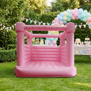 Château gonflable commercial WINSUN pour intérieur et extérieur, trampoline gonflable rose - Product Image 1