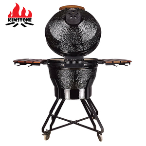 KIMSTONE 24 Inch Ceramic Charcoal Barbecue Fire Pit Cast Iron Barbecue Pizza Oven - Product Image 4