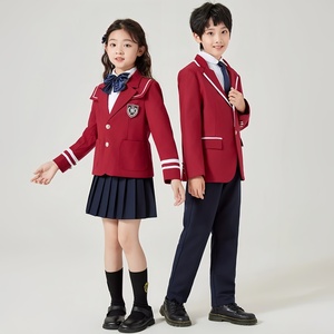 Set di Uniformi Scolastiche Invernali in Stile Britannico per Donne FUYI dal Bangladesh, <span class=keywords><strong>Abito</strong></span> di <span class=keywords><strong>Laurea</strong></span> in Poliestere per Studentesse - Product Image 4