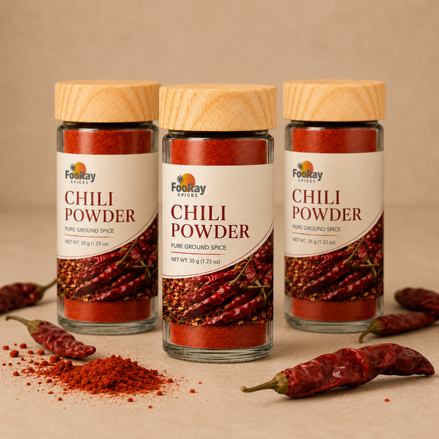 Red Chili Powder Retail Ready Cooking Spice Custom Label Packaging for Global Distributors
