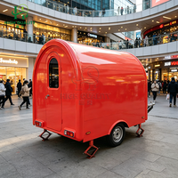 Camion de cuisine mobile de haute qualité, cuisine ronde pour festivals, nourriture de rue et événements
