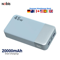 NOBIS Chargeur portable à grande capacité 20000mAh avec charge rapide 45W, sortie multiple, Powerbank pour ordinateur portable, téléphone portable