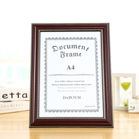 Marco de Certificado de foto de documento A4 de alta calidad, pantalla colgante de pared, marco de diploma universitario de Graduación
