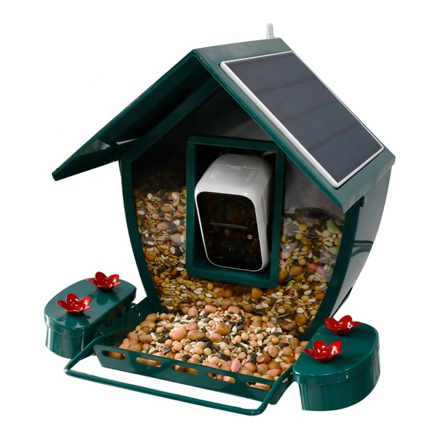 Wholesale AI Identify 10000+ Bird Species Motion Activated Smart Camera Bird Feeder with Solar Panels