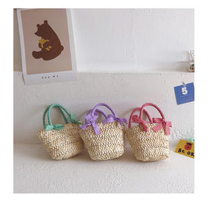 Schöne Sommer neue wasserdichte Prinzessin Mädchen Stroh gewebte Taschen Sweet Open Closure Schulranzen für Kinder - Product Image 2