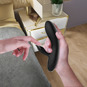 Vibratore Dildo Coniglio ricaricabile USB impermeabile G-Point stimolatore per adulti giocattolo del sesso per le donne - Product Image 2