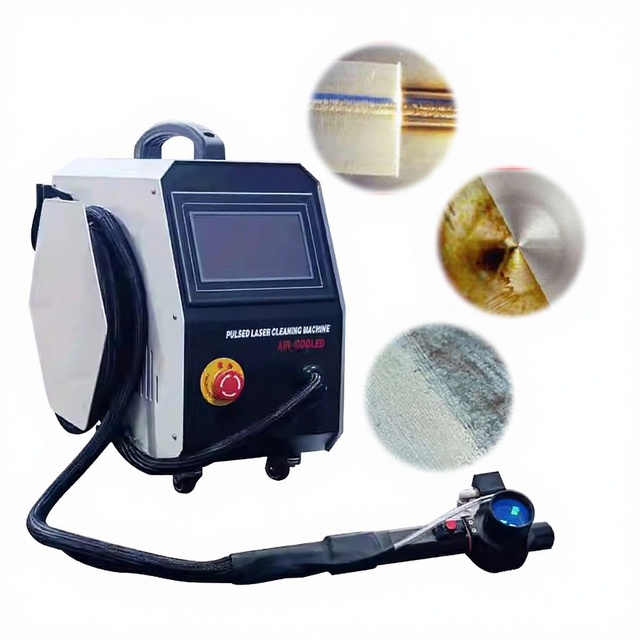 Laser Cleaning Machine Air Cooling Not Damage the Substrate 200W Portable 100W Pulse Laser Cleaner 300W Steel Metal Rust Removal