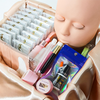 Kit d'entraînement professionnel pour extensions de cils, tête de mannequin pour maquillage, kit d'extensions de cils