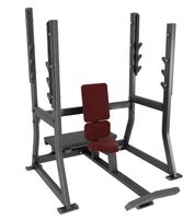 Presse d'épaule verticale multifonctionnelle Machines de gymnastique à domicile chargées sur plaque pour l'entraînement en force et le banc d'haltérophilie
