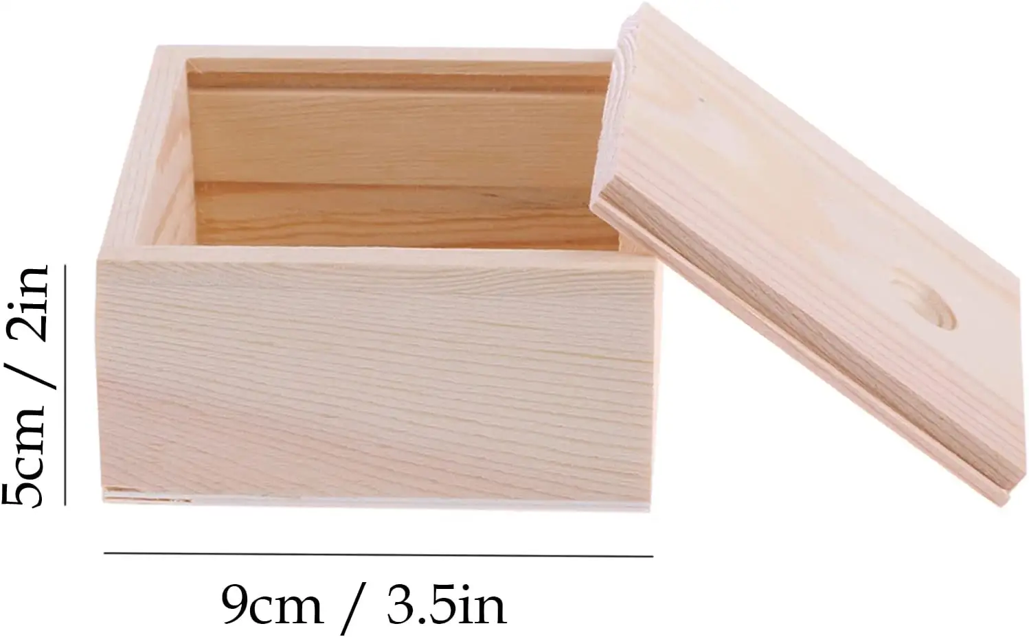 Cajas de Regalo de madera y bambú para manualidades, caja de regalo de diseño personalizado con tapa