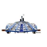 Remorque de bateau ponton en aluminium robuste de 28 pieds avec échelle d'accès, freins à disque hydrauliques pour yacht – Approvisionnement direct usine