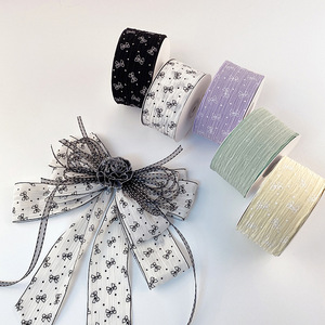 Nastro di <span class=keywords><strong>Tulle</strong></span> a pieghe con nodo a farfalla per bambini fai da te accessori per capelli fatti a mano cappello per scarpe da regalo Bouquet decorazioni per molteplici usi - Product Image 4