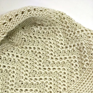 Chapeau Kufi en tricot extensible rouge et blanc, avec bonnet de prière musulman en tricot ajouré et Kopiah doux pour la prière quotidienne des hommes - Product Image 2