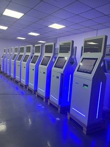 Màn hình kép tự dịch vụ vé Redemption kiosk SDK kích hoạt Android/Windows tầng thường vụ trường hợp kim loại - Product Image 3