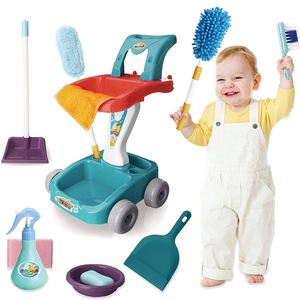 Jouet <span class=keywords><strong>de</strong></span> nettoyage pour enfants, chariot <span class=keywords><strong>de</strong></span> nettoyage amusant pour les jeux <span class=keywords><strong>de</strong></span> rôle et la maternelle, ensemble <span class=keywords><strong>de</strong></span> jouets <span class=keywords><strong>de</strong></span> nettoyage pour enfants - Product Image 2