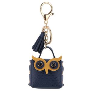Regalos Creativos: Mini Bolso Monedero con Diseño de Búho, Llavero de Cuero PU con Borla, Accesorio Colgante para Bolso, Llavero para Coche - Product Image 5