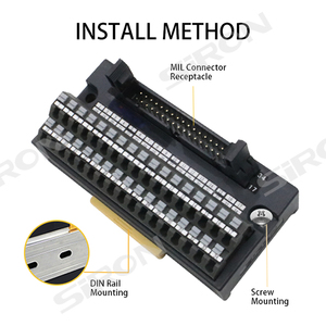 เหมาะสำหรับ SIRON T55/T056/T057/T058 DC24V 1A แบบยึดด้วยสกรู/ราง DIN  บล็อกขั้วต่อราง DIN เหมาะสำหรับ PLC 10/20/34/40 พิน ปลั๊กแบบ MIL - Product Image 4