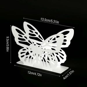 Metal holle servet houders voor keuken, diner, bruiloft, papieren tissue dispenser, vlinder servet houder voor tafel - Product Image 3