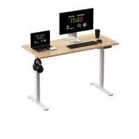 Cadre de bureau électrique moderne pivotant, seul moteur, 70 kg, largeur réglable 950-1250 mm, programmable, assis-debout