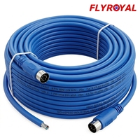 25M 8-Pin Mini-DIN Verlängerungskabel (Stecker auf Stecker) – Professionelles Industriekabel-Set / Kabelboom-Kabelbaum-Kit