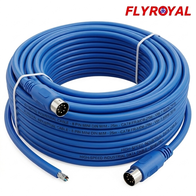 25M 8 Pin Mini DIN Male to Male Extension Cable Conjunto De Cabos Professional Industrial Cable Kabelboom Wire Harness Kit