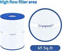 Cryspool CP-08020 Filter kompatibel Watkins 31114 Hot Spot Pool Filter C-8465 FC-3960 71827 71828 65 Sq. Ft Plastik pool