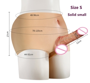 Realistischer Penis-Hautgefühl-Dildo, solide, hohle, tragbare Höschen-Dildos aus Flüssigsilikon, Strap-on-Dildos, Sexspielzeug für Frauen, Männer, Schwule, Lesben - Product Image 1