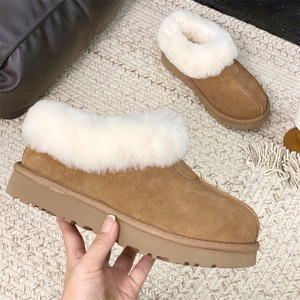 JY ULOGO <strong>Women's</strong> Casual Winter <strong>Fur-Lined</strong> Thick-Soled Versatile Comfort Sheepskin Snow <strong>Boots</strong> for Women - Product Image 3