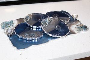 Lightweight Resin Coasters Colors for Casual Dining for Flat Restaurants & Hotels Dinner Servings - Product Image 4