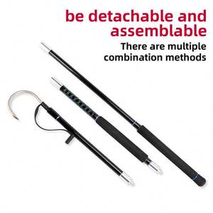 3 Sections Gaff de pêche 180cm Big Game <span class=keywords><strong>Thon</strong></span> Fishing Trolling Hook Spear Gaff Portable Boat Tackle Fishing Equipment - Product Image 2