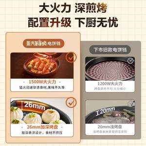 Plaque chauffante électrique Supor 30 cm, double face, antiadhésive, avec affichage numérique, pour crêpes et grillades - Product Image 5