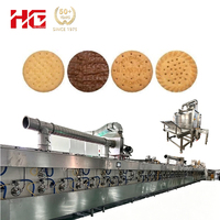 Nouvelle ligne de production entièrement automatisée de biscuits mous, biscuits durs, craquelins et biscuits sandwich pour boulangerie, biscuits à base de farine