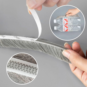 Window Sealing Strip 3 Meters Gray White Self Adhesive Weatherstripping For Door Window <b>Gap</b> Seal Soundproof Mosquito Proof - Product Image 1