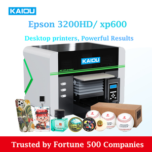 Kaiou A3 kích thước nhỏ phẳng UV máy in phun LED trường hợp điện thoại và PVC TPU di động Bìa 600dpi Độ phân giải xp600 đầu in - Product Image 3