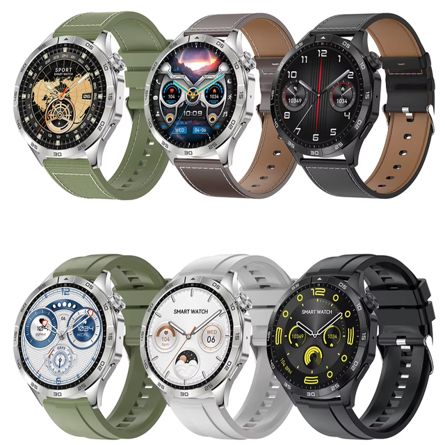 Smart Watch 1.43" AMOLED Display GPS NFC Heart Rate Monitor Waterproof IP67 for Voice Video Call Unisex 5-10 Days Battery