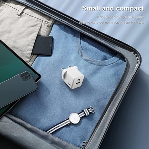 Cargador rápido Pd45w Gan tipo <span class=keywords><strong>C</strong></span> + usb, teléfono móvil <span class=keywords><strong>a</strong></span> prueba de fuego, doble puerto - Product Image 2