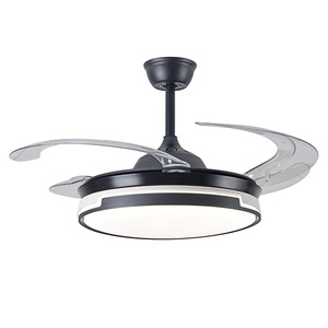 Ventilador De Techo Con Luces Ventiladores De Techo Retráctiles Invisibles Inteligentes De 42 Pulgadas Con Luces Y Control Remoto - Product Image 3