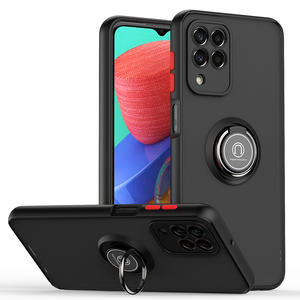Funda de teléfono de moda antihuellas dactilares con soporte de anillo de rotación 360 a prueba de golpes de alta calidad para Samsung <span class=keywords><strong>M33</strong></span> Infinix Xiaomi Honor - Product Image 1