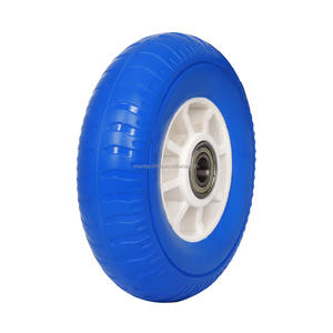 Roue de brouette en mousse PU solide 8 pouces 2.50-4 en polyuréthane sans plat Roue de chariot de chariot en mousse Pu pour scooters Go <span class=keywords><strong>Karting</strong></span> - Product Image 1