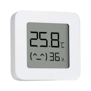 Termômetro xiaomi mijia 2 sem fio, elétrico inteligente, digital, higrômetro mijia, tela de medição de umidade, sensor de umidade