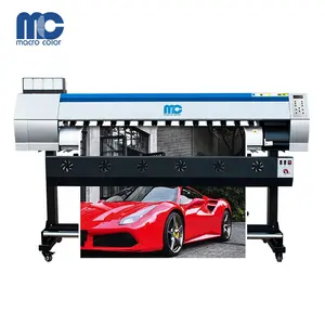 Impressora digital, grande tamanho interior externo impressora digital para bandeiras de pvc e adesivos de vinil ploters de imprresion 1.8mtr 6ft