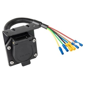 Adaptateur de remorque 7 broches vers 4 broches, cordon enroulé de 1 mètre, faisceau de câblage automobile robuste, isolé en PVC, âme en cuivre, indice de protection IP65 - Product Image 2