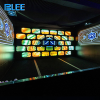 BLEE Équipement de jeu de lancer interactif pour team building, jeu de cible avec sacs de sable, écran LED, jeu de frappe activé par l'écran LED