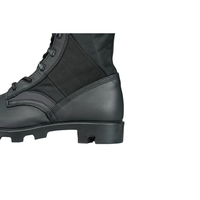 Bottes tactiques OEM ODM à fermeture éclair, bottes de jungle noires, tissu Oxford 900D, chaussures en caoutchouc moulé
