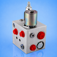 Collecteur de soupapes hydrauliques sur mesure en aluminium 6061-T6 usiné CNC, bloc de commande moteur avec ensemble de électrovannes