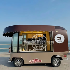 Carrito de Comida Móvil, Remolque de Comida para Helados y Aperitivos, Cumple con las Normas de Inspección, Remolque de Cocina Móvil - Product Image 1